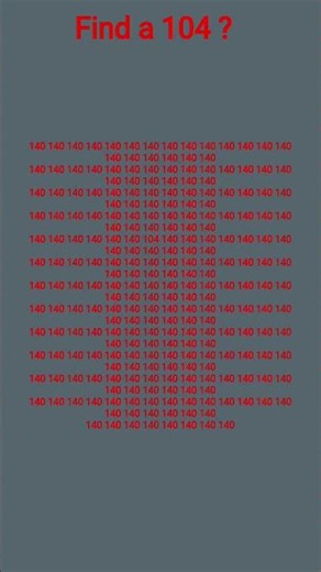 find in 104 Number ? #puzzle #newsong