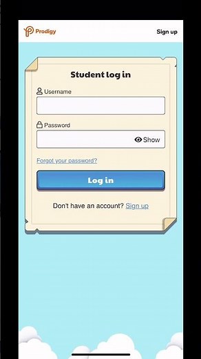 When you forget your password|Prodigy Math Game