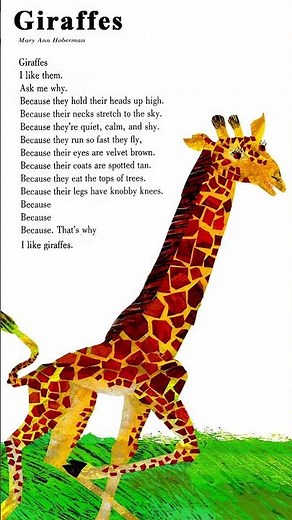 GIRAFFES - why do you like giraffes?