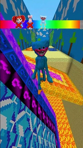 Poppy Playtime Chapter Lava Jump Noob Pro Challenge✨ P.3 #minecraft #poppyplaytime