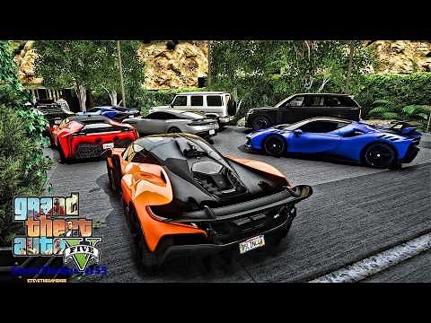 GTA 5 MOD | Billionaire Lifestyle Tour 💰🏎️ Ultimate Mansion & Car Collection in Los Santos