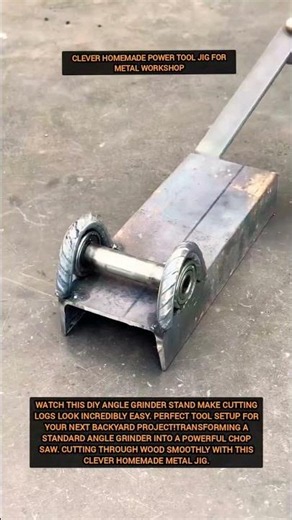 DIY Angle Grinder Stand Makes Wood Cutting Easy