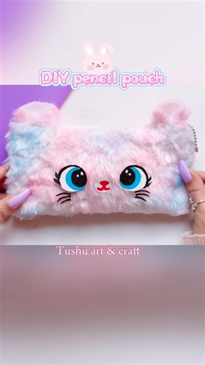 DIY cute pencil pouch without sewing #shorts