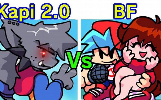 【周五夜放克】 Funkin' VS Kapi（重赛）[2.0 更新] [街机对决FNF MOD 困难模式]   过场动画和 G&W