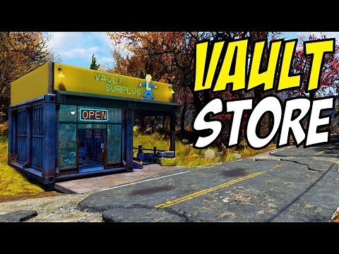 Fallout 76 CAMP Tutorial | Vault Tec Surplus Shipping Container Store Build