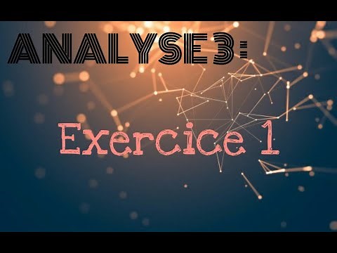 Analyse 3 : Fonctions a plusieurs Variables -Exercice 1