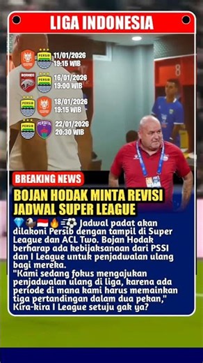 Persib Kelelahan, Bojan Hodak Minta Revisi Jadwal Super League