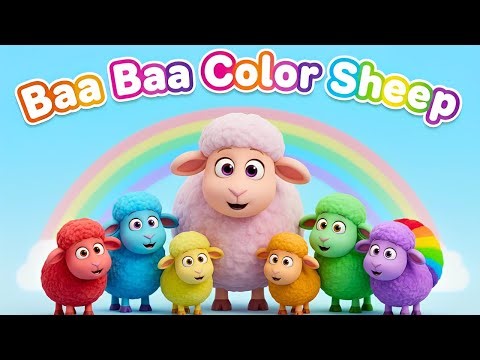 Baa Baa Color Sheep 🐑🌈 | Color Learning Nursery Rhyme for Kids | CoCo TV