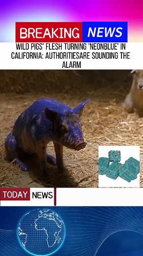 Neon Blue Wild Pig Flesh in California Raises Concerns