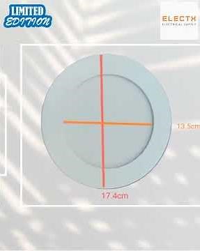 Ecolum 12W Daylight Surface Slim Downlight 6 inch 220V 6500K 6" LED Round Downlight
