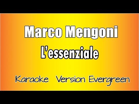 Marco Mengoni - L' essenziale (versione Karaoke Academy Italia)