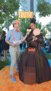 Blippi on Instagram: "Orange glasses, signature dance moves, and Smurfette @badgalriri! Watch the @smurfsmovie cast play Truth or Goof with Blippi! 💙🕺"