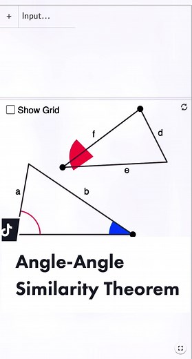 angle-angle similarity theorem #geometry #math #mathlesson #mathtiktok #maths #tiktokmath #mathtok #mathteacher #teachershelpingteachers #mathematics