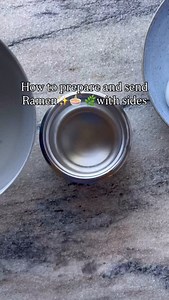 Did you catch my TV segment last week? I recently shared how we prepare various hot lunches for school, work and eating on the go. Check out my highlights @lunchboxmafia to see how these noodles turned out 4 hours later 😋👌🏽 Here’s how to send ramen 🍜 ⬇️ ✨Prepare your broth - add boiled water, seasoning sesame oil packet to your thermos ♨️ ✨Put the lid on and give it a good shake ✨Add the *uncooked* noodles 🍜 Tighten the lid. Done ✔️ For the sides: ✨Carefully add eggs to boiling water, cook 