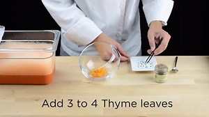 Carrot Air with Tangerine Granita - Molecular Gastronomy light foam