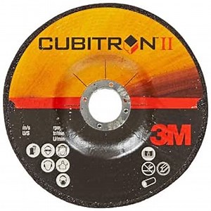 3M Cubitron II Cut-Off Wheel T27, Ceramic Grain, 4" Diameter x 0.045" Width, 60 Grit, 5/8" Center Hole Diameter (Pack of 25)