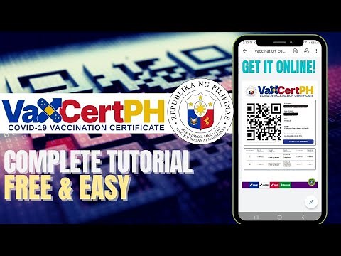 🔴VaxCertPH Tutorial: Get Your Free Digital Vaccination Certificate Online Approved by IATF/BOQ