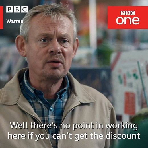 Some people will do anything for a discount. 'Warren' starring Martin Clunes starts tonight on BBC One at 9pm. | BBC Comedy