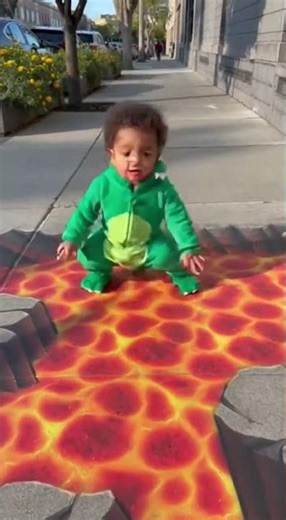 He thought the HOLE was REAL! 😱🕳️