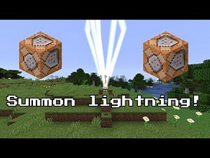 How to summon lightning in minecraft Bedrock and Java