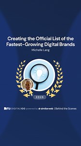 What does it take to create the official ranking of the fastest-growing websites and apps? As we gear up to launch the 2025 Digital 100, Michelle Lang from the Insights team offers a behind-the-scenes sneak peek. Pre-register now for full access by clicking on the link in bio. | Similarweb | Facebook