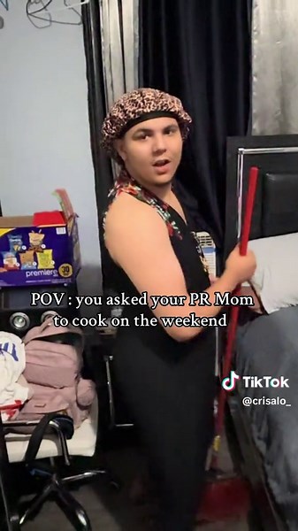 Puerto Rican Mom Weekend Cooking Skit