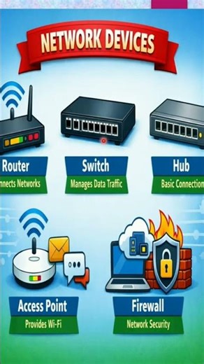 network devices‪@SanjivaniKotapalle-1‬ #computer #computereducation #shorts