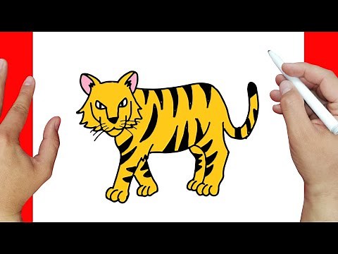 como dibujar un tigre paso a paso | Dibujos fáciles
