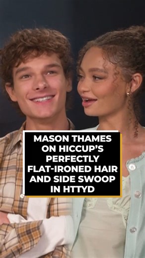 Mason Thames on Hiccup's perfectly flat-ironed hair and side swoop in #HTTYD. 🐉 | Screen Rant