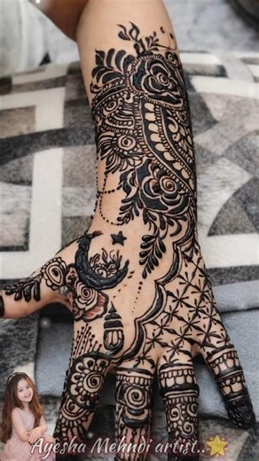 Beautiful Full Hand Mehndi Design 😍 | Easy & Stylish Henna #shorts