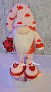 DIY Valentine's Day Sock Gnome Tutorial | Easy Step by Step#ValentinesDayGnome #DIYValentines