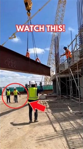 Crane Miscommunication Sends Steel Beam Crashing Into Scaffolding