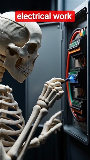 Electrical Installation Process | 3D Skeleton Animation #shorts