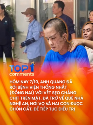 Anh Quang xuất viện về Nghệ An tiếp tục điều trị — hiện tại ra sao?