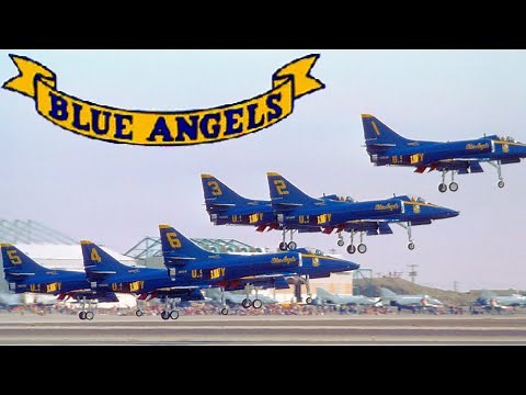 Blue Angels A-4 SKYHAWK 'Diamond SIX' Landing