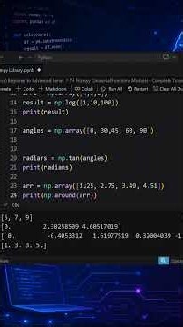 Rounding Functions in Numpy Library (Ufunc) #numpy #programming #python