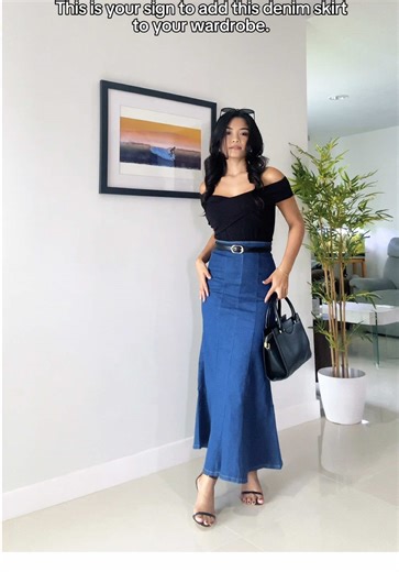 Stylish Long Denim Skirt Outfit Ideas for Every Occasion