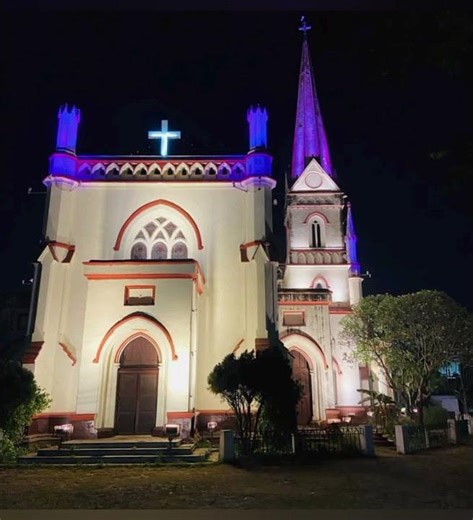 Light Decoration Christmas Celebration in Lucknow Christ church college#youtubeshorts