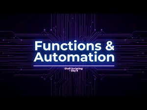 Day 6 | Functions & Automation in Shell Scripting in Hindi 🔥 | Shell Script Backup Project