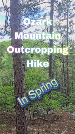 Ozark Mountain Outcropping Hike... In Spring #hike #trekking #nature #woods #asmr #springvibes