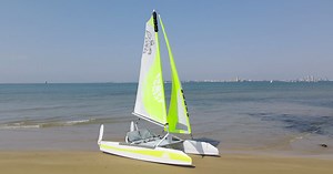 IZIBoat is a foldable & movable catamaran that assembles in 15 minutes