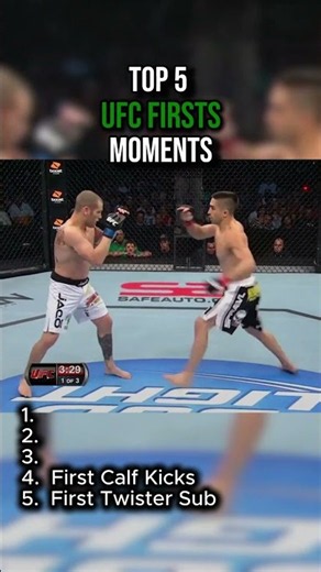 Top 5 UFC Firsts Moments #ufc #mmafighter #mma #ufcfighter #retro #early#firstever#first