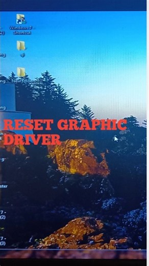 🤯PC Lagging? Try this reset graphic driver #tech #pctricks