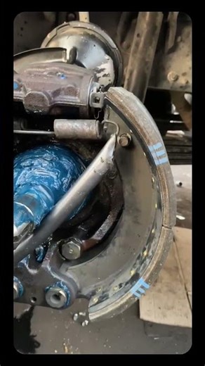 spring installation on the drum brake #trending #shorts #short #shortsvideo