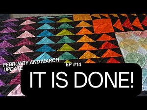 MASSIVE Quilt Finish! | QuiltCon Haul & Tula Pink Nova Update | Side Eye Stitcher Feb/Mar Update
