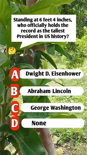 Standing at 6 feet 4 inches, who officially holds the record as the tallest President in US history?