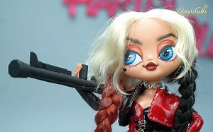 【转载】大神Elite Dolls改惊喜娃娃大姐姐系列 HARLEY QUINN LOL Surprise Custom Doll DIY