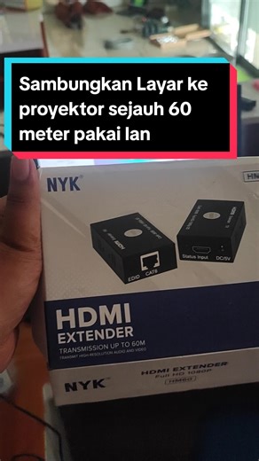 Sambungkan Layar ke Proyektor 60 Meter dengan HDMI Extender