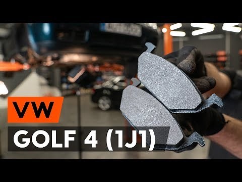 How to change front brake pads / front brake pad set on VW GOLF 4 (1J1) [TUTORIAL AUTODOC]