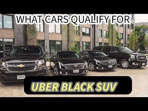 what vehicles qualify for UBER BLACK SUV?